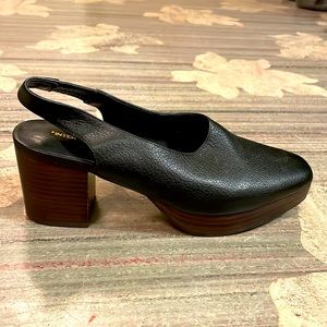 INTENTIONALLY BLANK Black Slingback Heels
